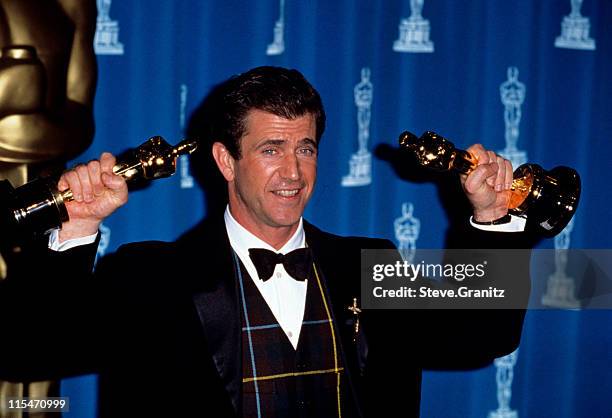 Mel Gibson during The 68th Annual Academy Awards at Dorothy Chandler Pavilion in Los Angeles, California, United States.