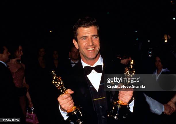 Mel Gibson during 1996 Vanity Fair Oscar Party - Arrivals at Morton's Restaurant in West Hollywood, California, United States.