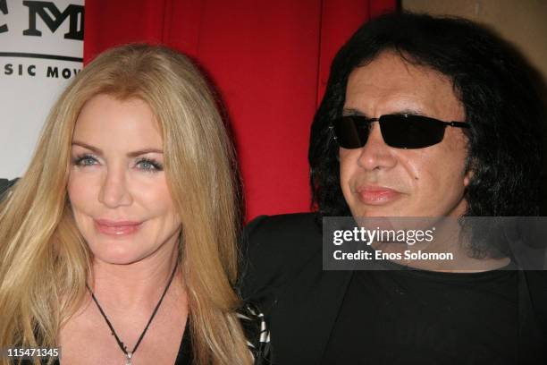 Shannon Tweed and Gene Simmons during "Brando" Los Angeles Premiere Screening and Cocktail Party Hosted by Turner Classic Movies and Mike Medavoy at...