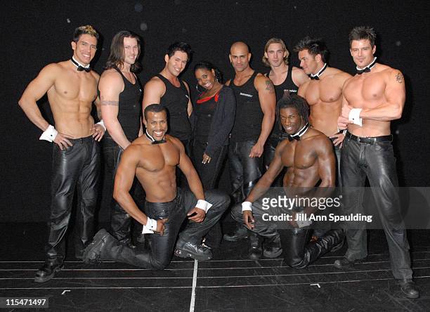 Shar Jackson with The Men of Chippendales