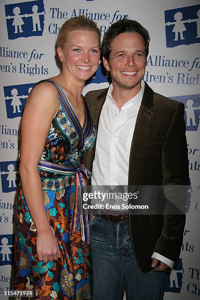 Scott Wolf and wife Kelley Limp during Dinner With Friends Cocktail Party Benefiting The Alliance For Children's Rights Foster Child Mentoring...