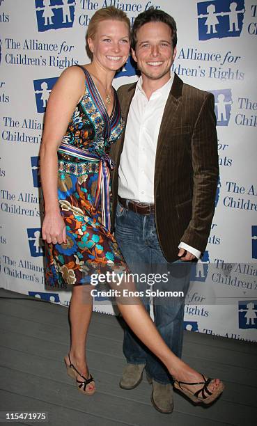 Scott Wolf and wife Kelley Limp during Dinner With Friends Cocktail Party Benefiting The Alliance For Children's Rights Foster Child Mentoring...