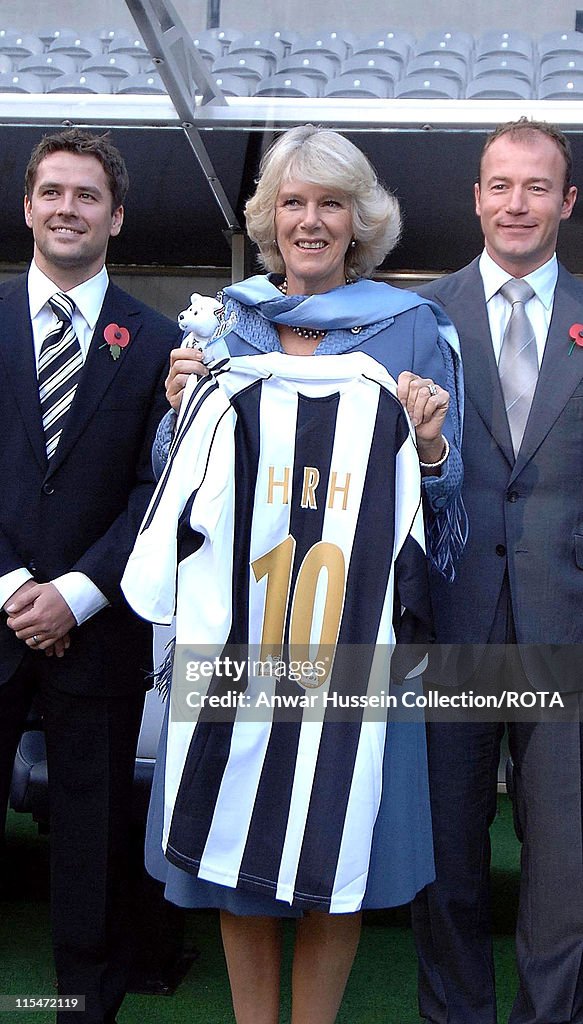 HRH Prince of Wales and HRH Camilla Duchess of Cornwall Visit Newcastle United Football Club