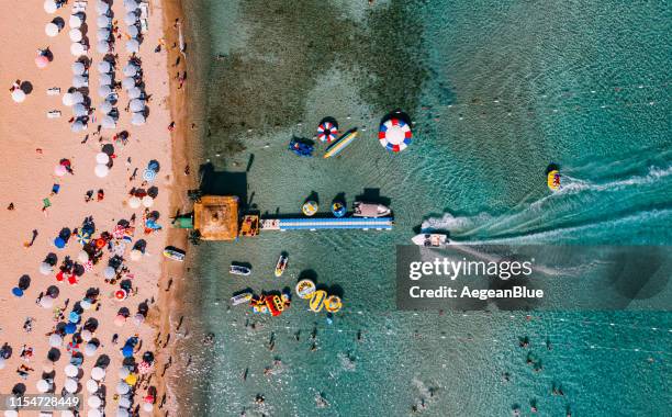 vista aérea altinkum beach en turquía - turismo vacaciones fotografías e imágenes de stock