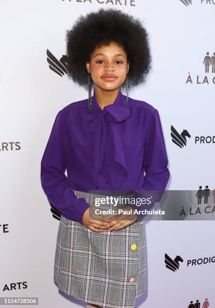 Actress Briana Roy attends the screening for "A La Carte" at Harmony Gold Theater on June 08, 2019 in Los Angeles, California.