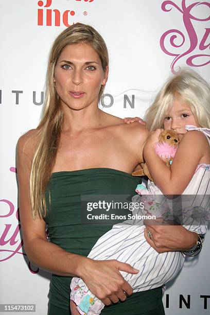 Gabrielle Reece and daughter Reece Viola Hamilton during "Supergirl Fashion Collection" Kick Off Party To Benefit Girls Inc Of Greater Los Angeles at...