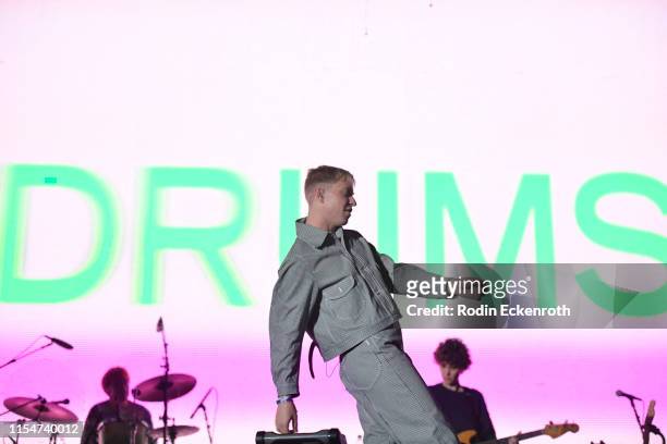 The Drums perform onstage at LA Pride 2019 on June 08, 2019 in West Hollywood, California.