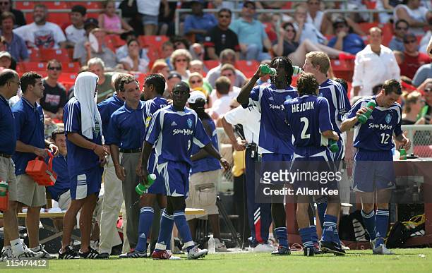 Eastern conference All Star team during the second half of the 2004 MLS All Star Game. The Eastern Conference defeated the Western 3-2 at RFK Stadium...
