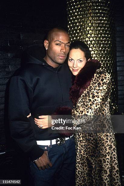 Lord Kossity and Hermine de Clermont Tonnerre during Basile de Koch Birthday at the Loco Zen Party - November 23, 2006 at Restaurant Bizen in Paris,...