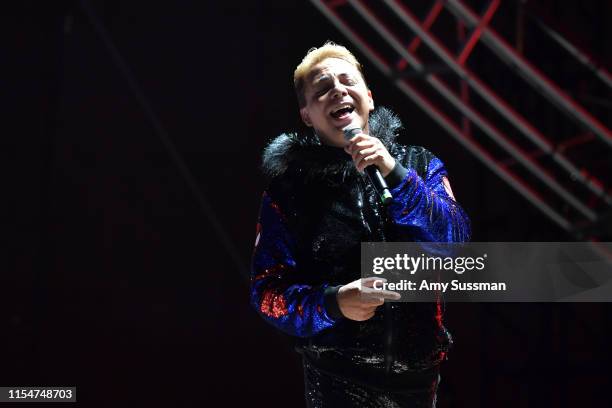 Cristian Castro performs at day 2 of LA Pride 2019 on June 07, 2019 in West Hollywood, California.