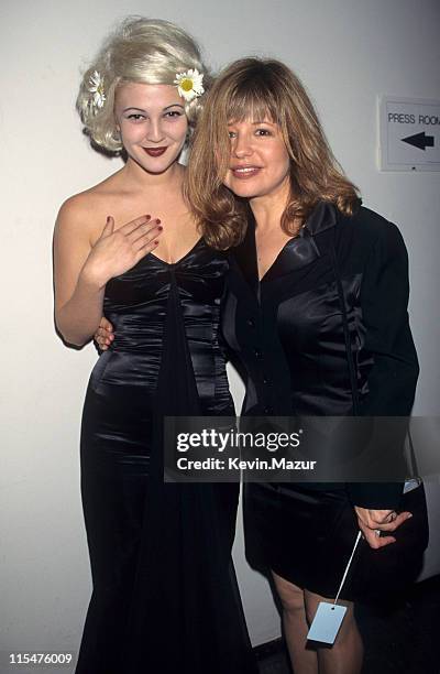 Drew Barrymore and Jaid Barrymore during The 12th Annual MTV Video Music Awards at Radio City Music Hall in New York City, New York, United States.