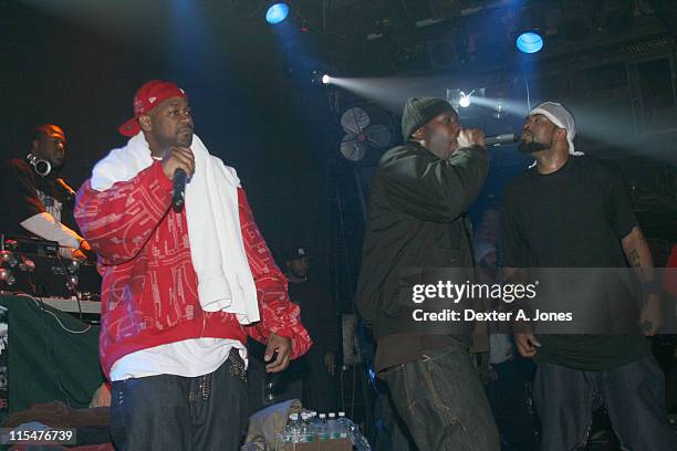 Ghostface Killah, The GZA and Method Man of Wu-Tang Clan perform live at Toad's Place on January 13, 2008 in New Haven, Connecticut.