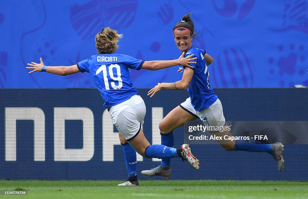 Australia v Italy: Group C - 2019 FIFA Women's World Cup France