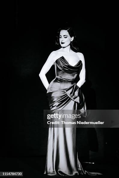 Dita Von Teese attend the LIFE+ Solidarity Gala prior to the Life
