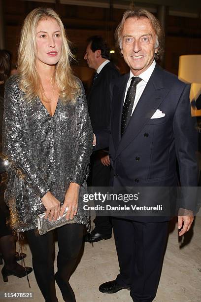 Telethon president Luca Cordero di Montezemolo and his wife Ludovica Andreoni attend the Charity Gala Telethon during Day 8 of the 4th International...