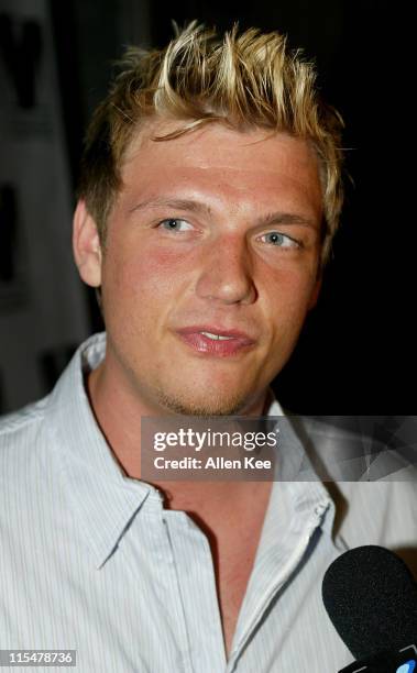 Nick Carter during Sirius Satellite Radio hosts VIP Winter Music Conference Party presented by Paris Hilton at Club Mansion - Arrivals at Miami's...