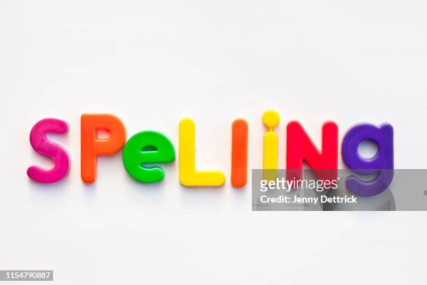 spelling - spelling stockfoto's en -beelden