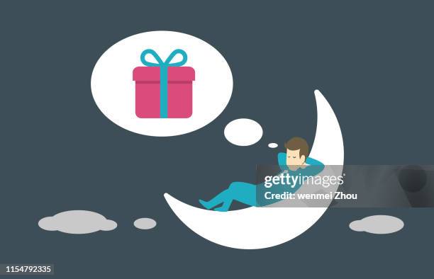 fantasy - sleeping position stock illustrations