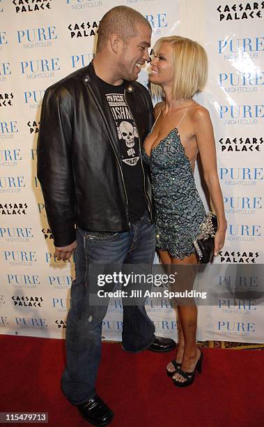 Tito Ortiz and Jenna Jameson during Jenna Jameson Hosts a Surprise Birthday Party for MMA Champ Tito Ortiz - January 23, 2007 at Pure Nightclub in...