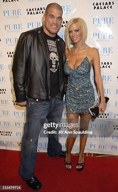 Tito Ortiz and Jenna Jameson during Jenna Jameson Hosts a Surprise Birthday Party for MMA Champ Tito Ortiz - January 23, 2007 at Pure Nightclub in...