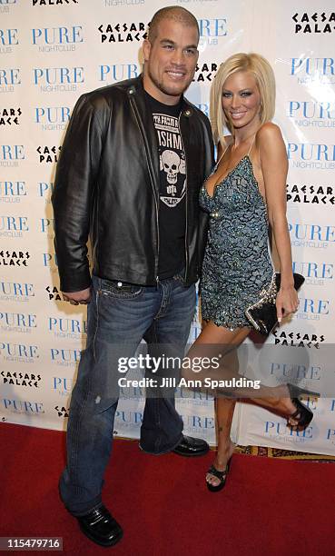 Tito Ortiz and Jenna Jameson during Jenna Jameson Hosts a Surprise Birthday Party for MMA Champ Tito Ortiz - January 23, 2007 at Pure Nightclub in...