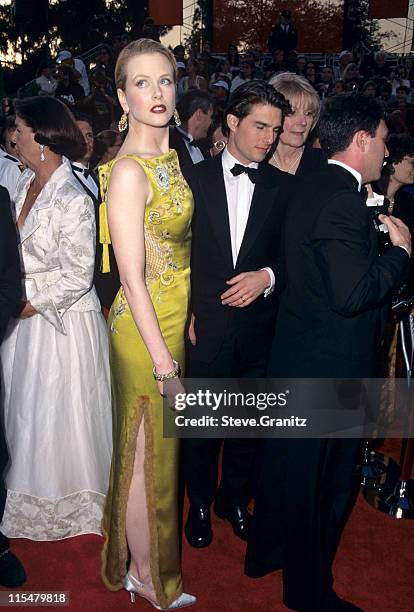 Nicole Kidman and Tom Cruise during The 69th Annual Academy Awards - Arrivals at Shrine Auditorium in Los Angeles, California, United States.