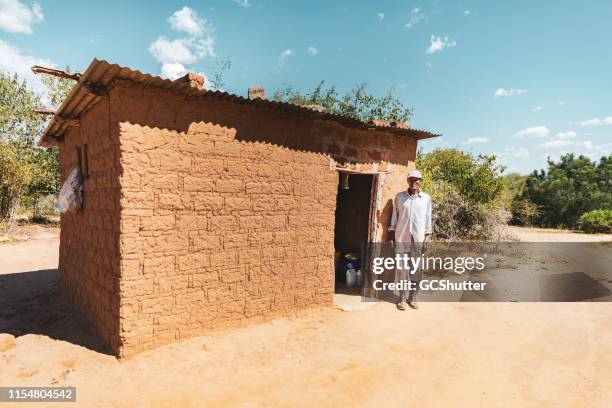 a village hut - lusaka stock pictures, royalty-free photos & images