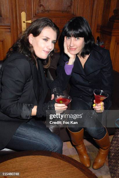 Marie Amelie Seigner and Mareva Galanter during Emma de Caunes Plays DJ at The Cointreaupolitan Party at Hotel Plazza Athenee in Paris, France.