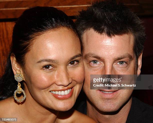 Tia Carrere and husband Simon Wakelin during Comedians Come Out for the Tsunami Benefit at The Laugh Factory at The Laugh Factory in Hollywood,...