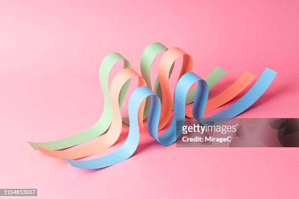 Abstract Wavy Paper Stripes