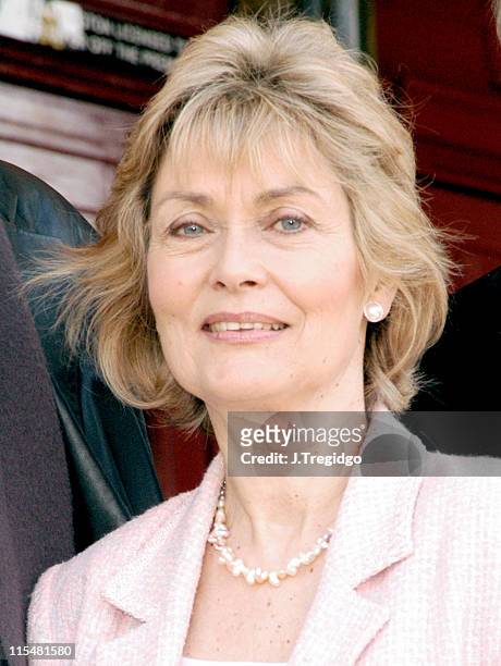 Alexandra Bastedo during Leslie Grantham Stars in "Beyond Reasonable Doubt" - Photocall at New Wimbledon Theatre, Wimbledon in London, Great Britain.