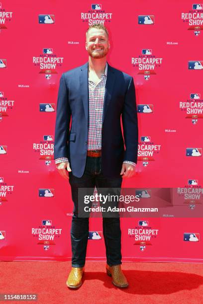 Will Smith of the San Francisco Giants poses for a photo during the MLB Red Carpet Show presented by Chevrolet at Progressive Field on Tuesday, July...