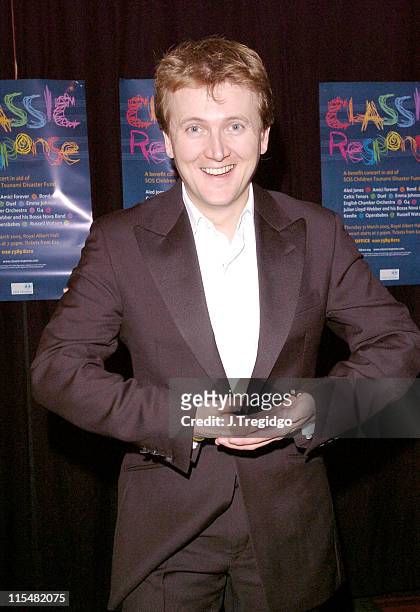 Aled Jones during Classic Response Concert in Aid of SOS Children Tsunami Disaster Fund at Royal Albert Hall in London, Great Britain.