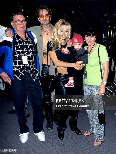Tommy Lee & Parents, Pamela Anderson, Son during Motley Crue Puts... News  Photo - Getty Images