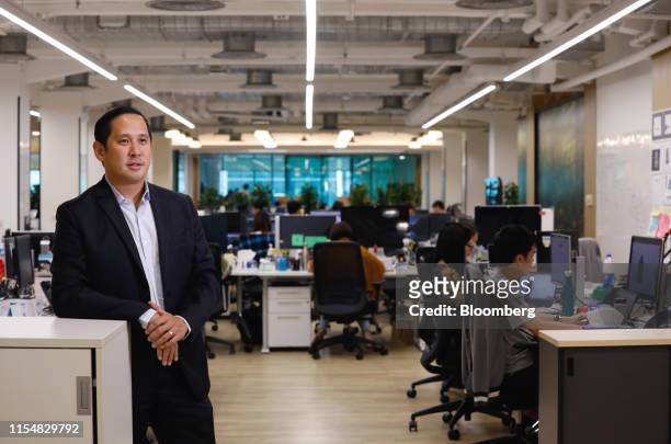 Spencer Fung, chief executive officer of Li & Fung Ltd., poses for a photograph at the company's offices in Hong Kong, China, on Friday, July 5,...