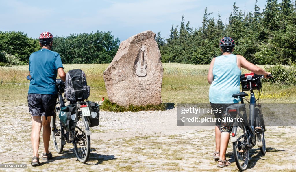 Jimmy Hendrix Memorial Stone on Fehmarn