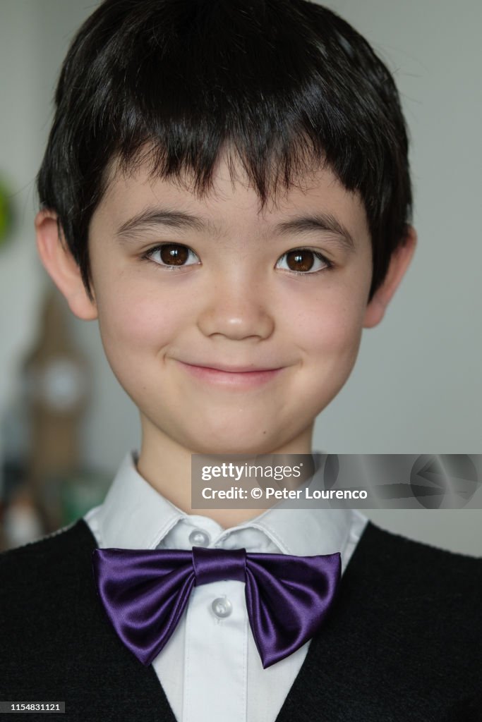 Boy wearing bowtie