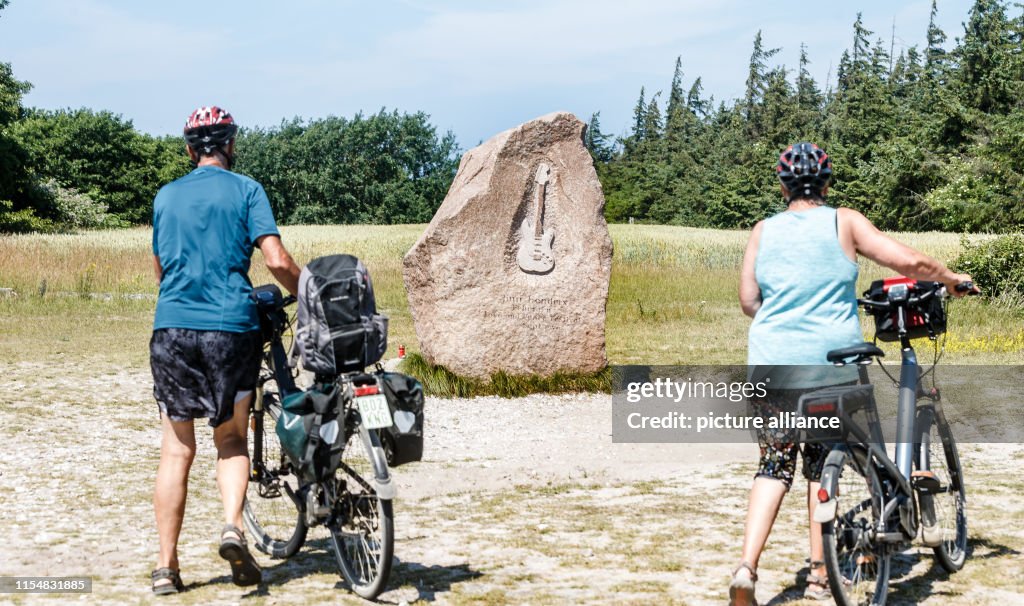 Jimmy Hendrix Memorial Stone on Fehmarn