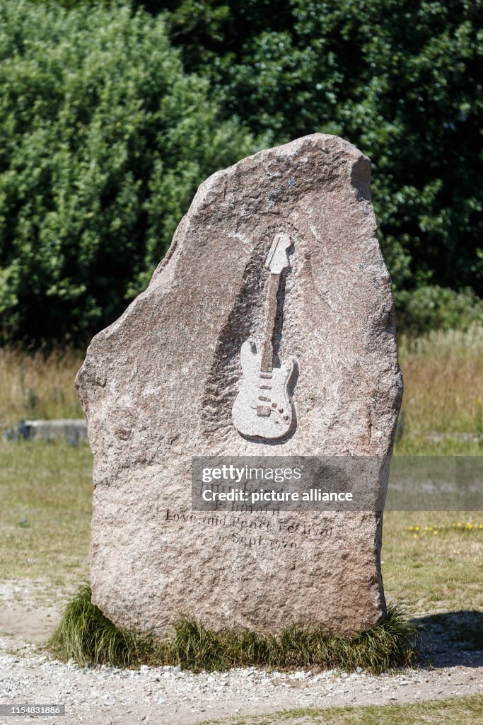 Jimmy Hendrix Memorial Stone on Fehmarn