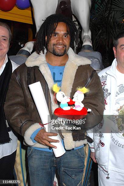 Christian Karembeu during La Foire du Trone Supports the Pierre Huth Institute Against Cancer at Banana Cafe Club in Paris, France.