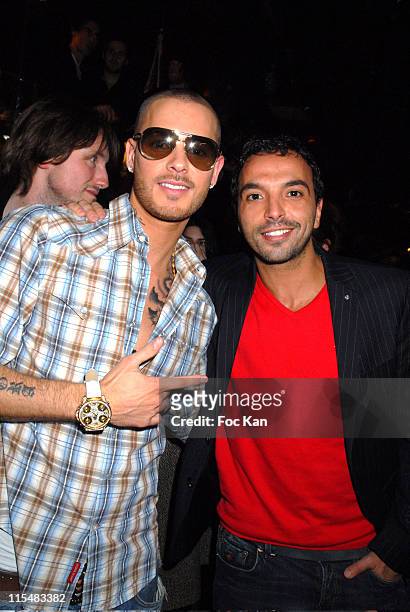 Pokora and Kamel Ouali during NRJ 12 Birthday and NRJ HITS Launch Party at Cine Aqua in Paris, France.