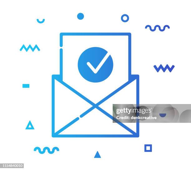 email security line style icon design - security response stock illustrations