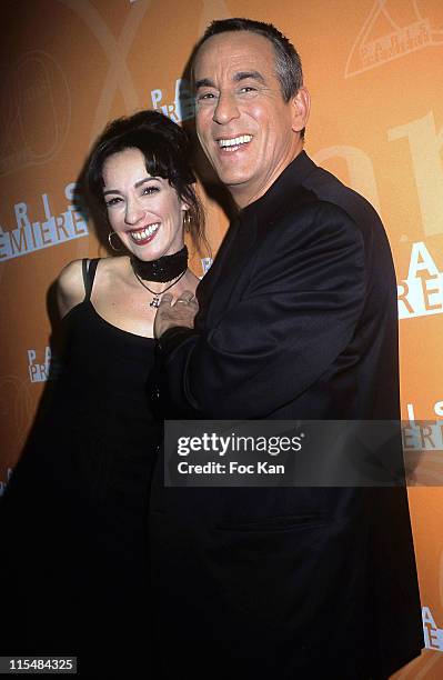 Beatrice and Thierry Ardisson during Paris Premiere TV 30th Anniversary Party at Show Case Club in Paris, France.