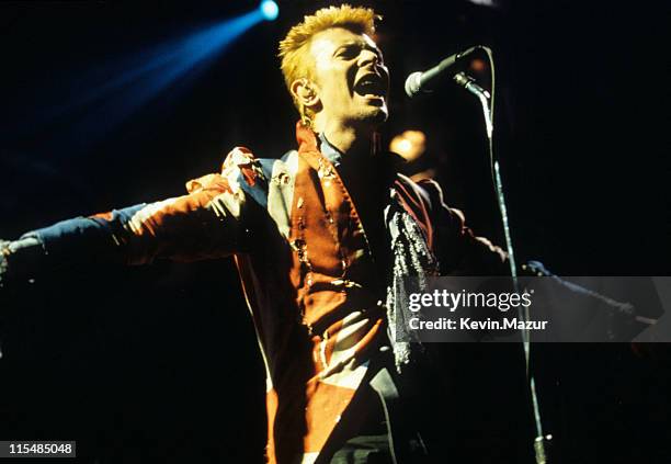 David Bowie during David Bowie in Concert at Roseland - 1996 at Roseland in New York City, New York, United States.