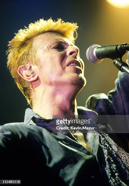 David Bowie during David Bowie in Concert at Roseland - 1996 at Roseland in New York City, New York, United States.