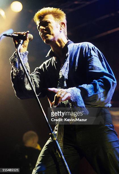 David Bowie during David Bowie in Concert at Roseland - 1996 at Roseland in New York City, New York, United States.