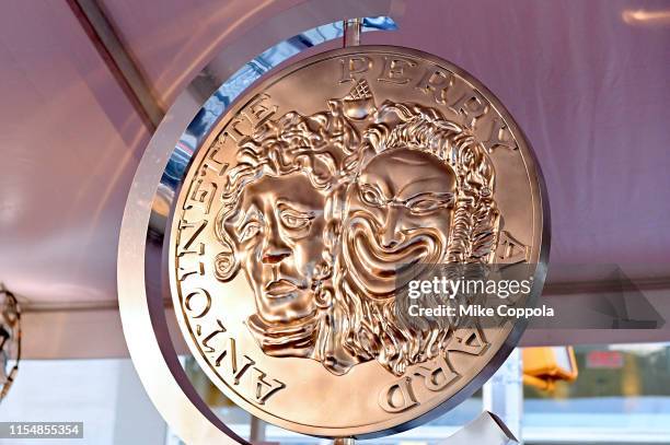 Tony Award on display at the 73rd Annual Tony Awards at Radio City Music Hall on June 09, 2019 in New York City.