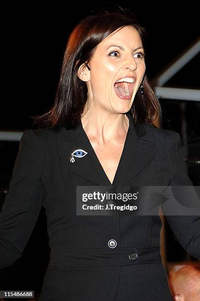 Davina McCall during "Big Brother 6" - 9th Eviction at Elstree Studios in London, Great Britain.