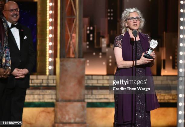 Madeline Michel accepts the Excellence in Theatre Education Award onstage during the 2019 Tony Awards at Radio City Music Hall on June 9, 2019 in New...