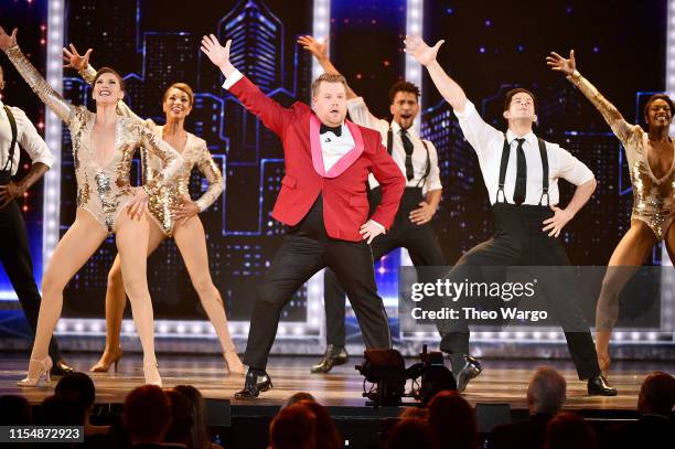 James Corden performs onstage during the 2019 Tony Awards at Radio City Music Hall on June 9, 2019 in New York City.